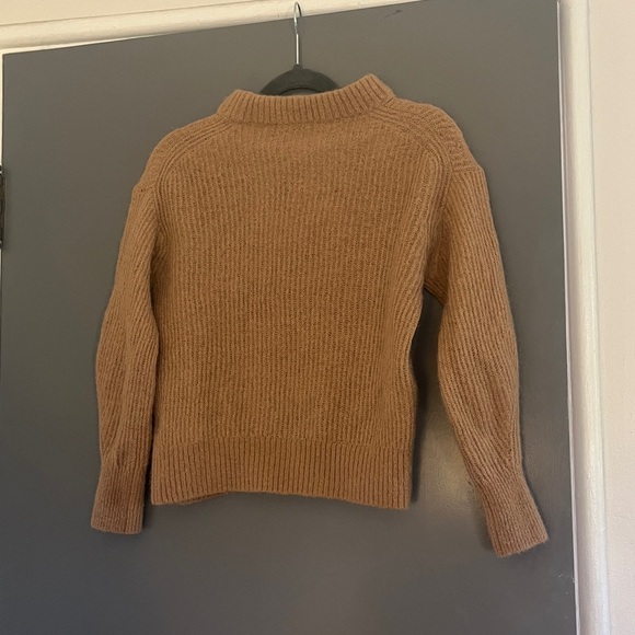 Everlane Alpaca Wool Crew Neck Sweater EUC Tan / Camel - Picture 4 of 4